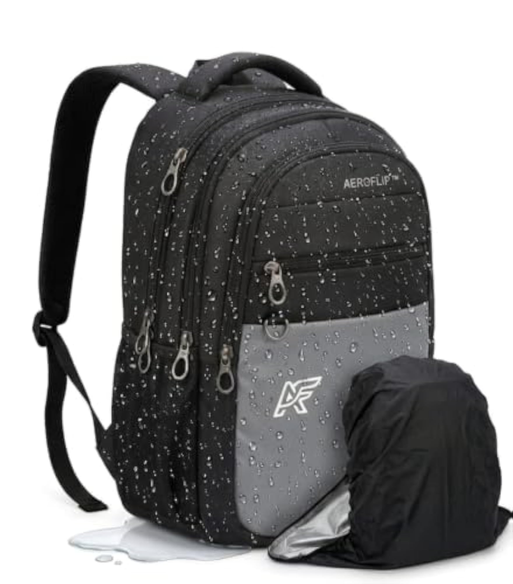 Unisex Laptop Backpack with Padded Laptop Sleeve, Multi-Compartment